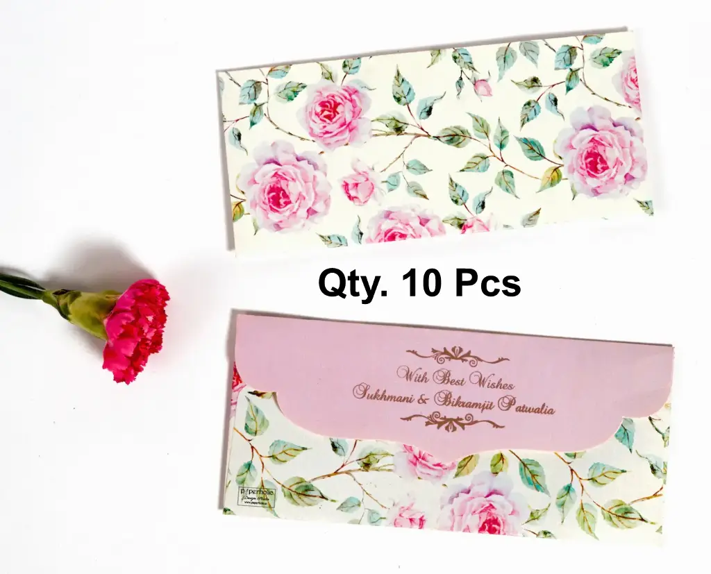 Cream Color Customize Shagun Envelopes